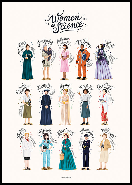 Vrouwen van de wetenschap-poster