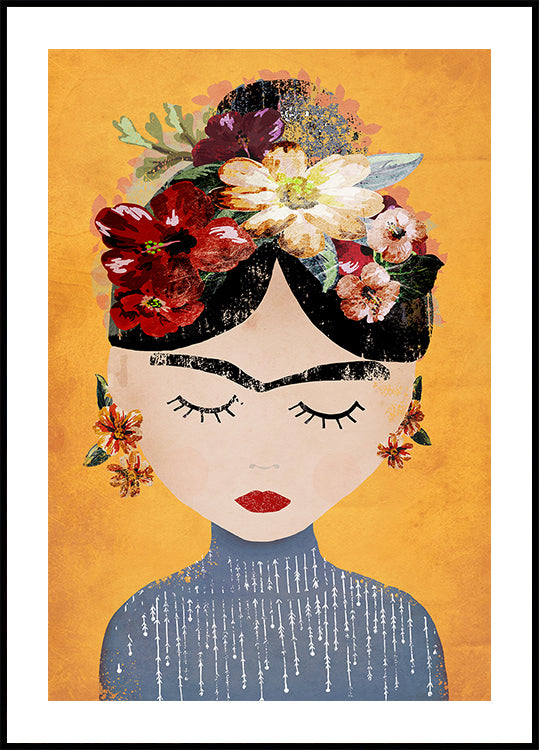Bloemen sereniteit poster