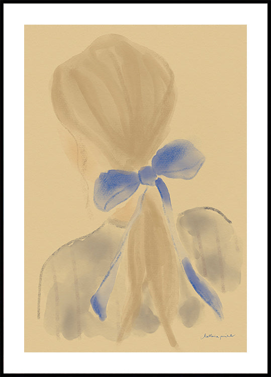 Meisje Met Een Blauw Haarlint