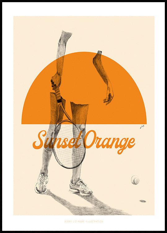 Zonsondergang oranje