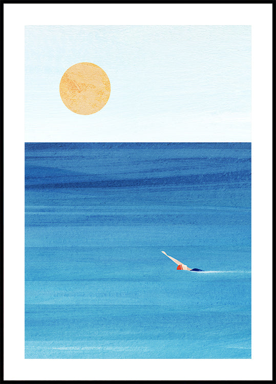 Zee zwemposter