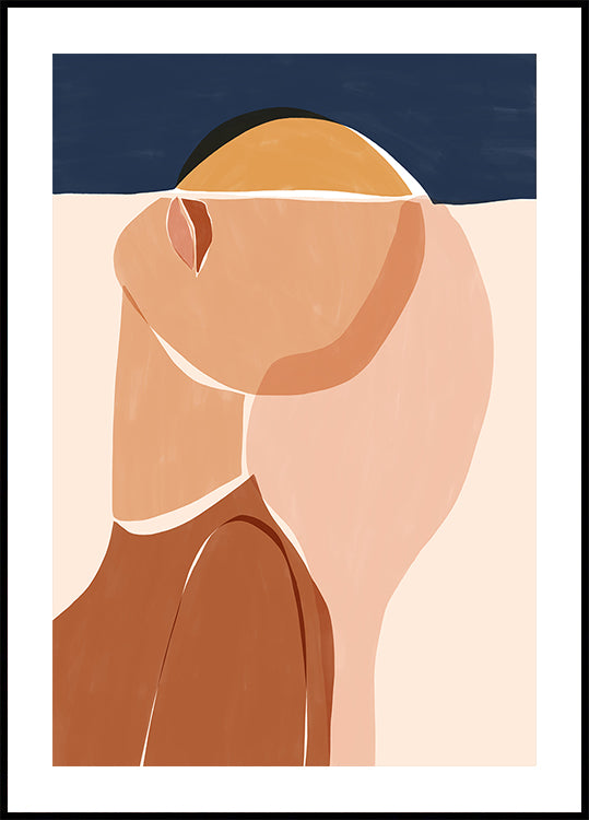 Half gezicht halve zon poster