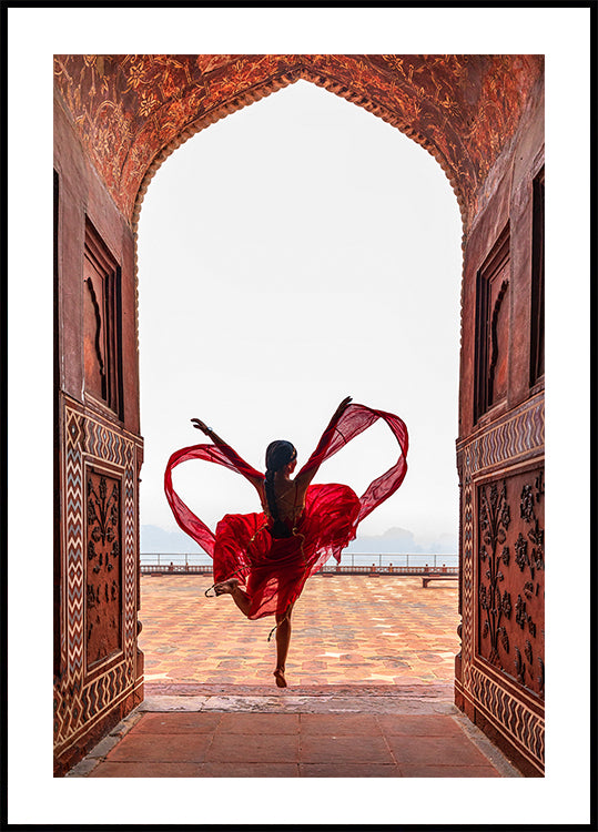 Hartposter van Taj Mahal