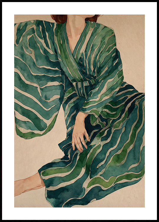 Groene kimonostroom