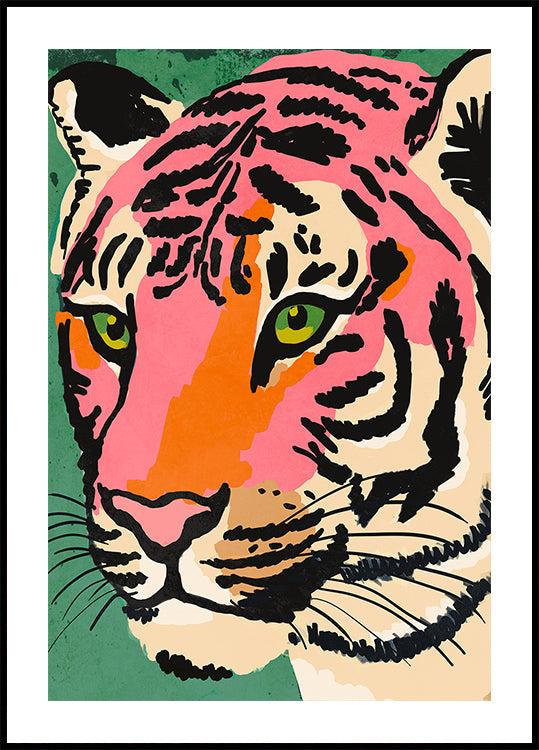 Levendige Tiger Gaze-poster