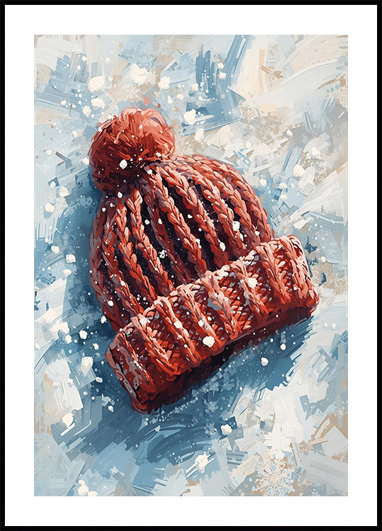 Mütze im Schnee-poster