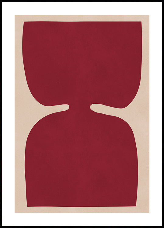 Karmozijnrode reflectieposter