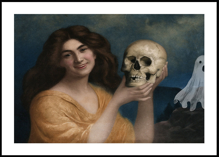 Halloween schilderij collage-poster