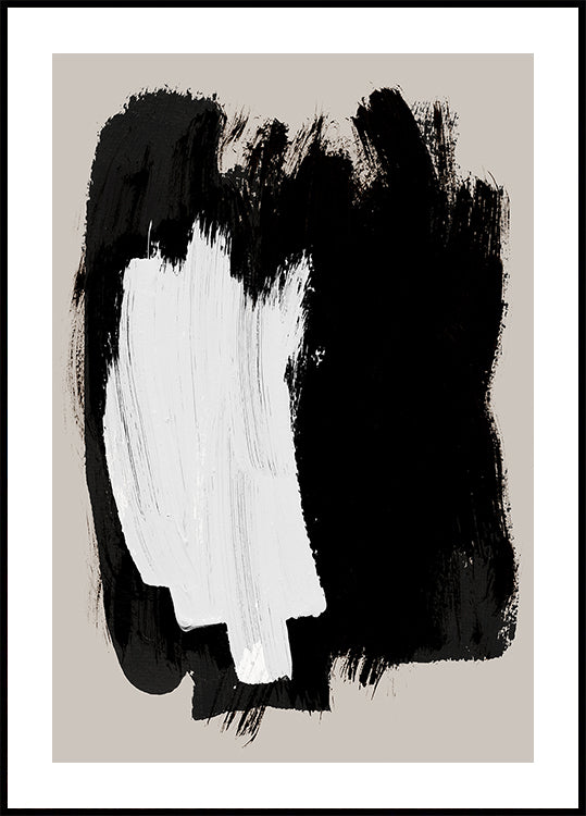 Abstracte borstelaffiche
