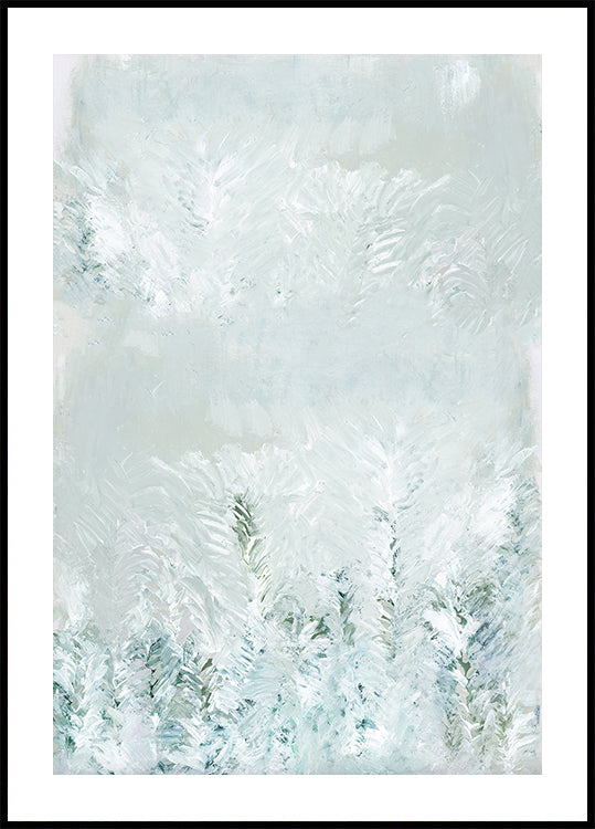 Winter White Forest Scene 2 Plakat