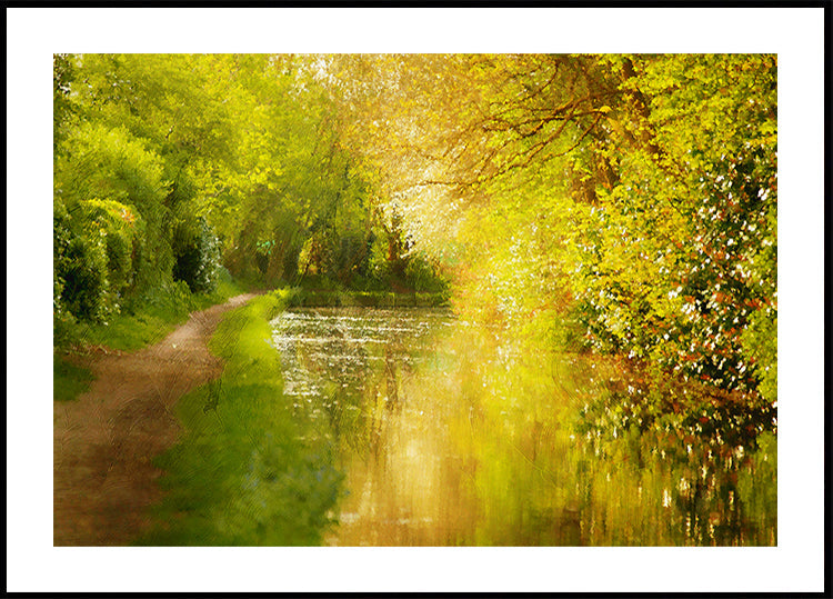 Gouden rivier pad poster