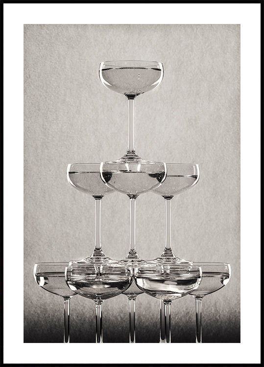 Champagnetoren nr. 9 poster