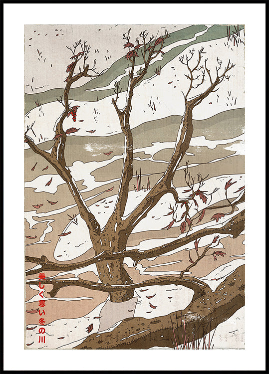 De prachtige koude winterstroom (NIEUW)