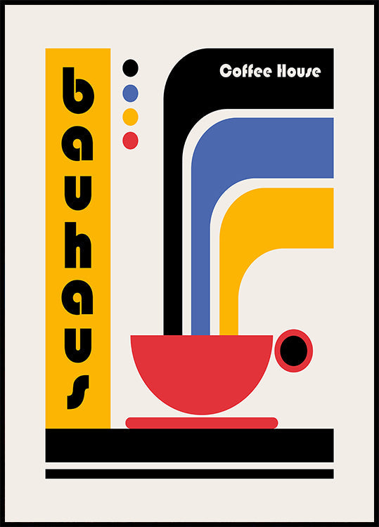 Bauhaus koffiehuis poster