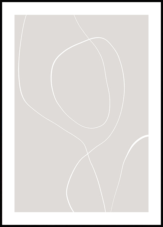 Vloeiende lijnen harmonie Poster