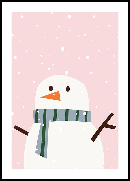 Schneemann Plakat