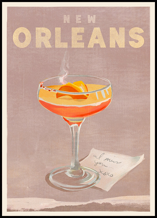 New Orleans Cocktail reisposter