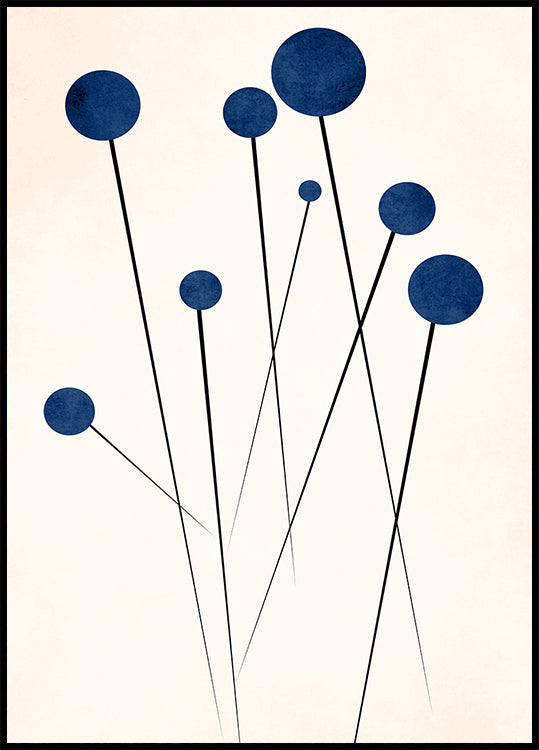 Wilde bosbessen-poster