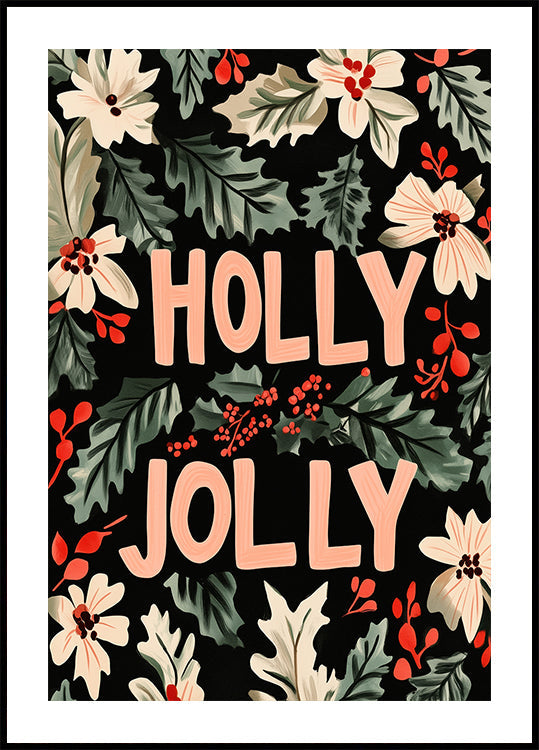 Feestelijke gebladerteposter