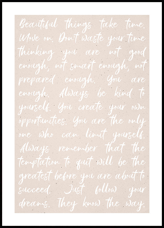 Motiverende citaten Poster