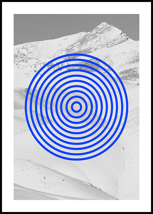 Blauwe echo's poster