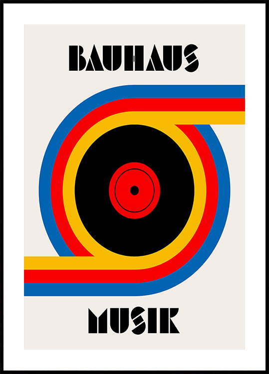 Bauhaus muziek vinyl poster