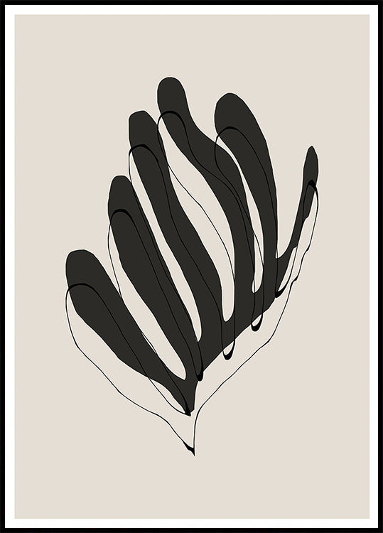 Abstracte bladlijnen
