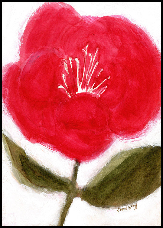 Bloemen in rood voor Cierra-poster