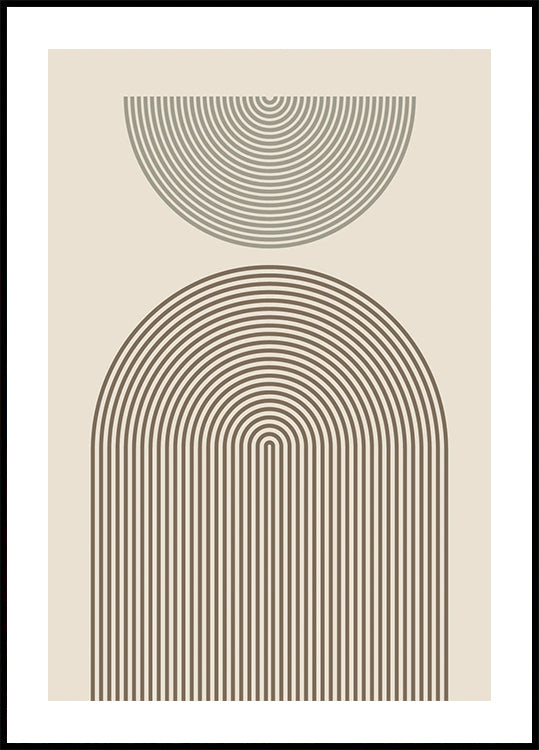 Moderne booggeometrieposter