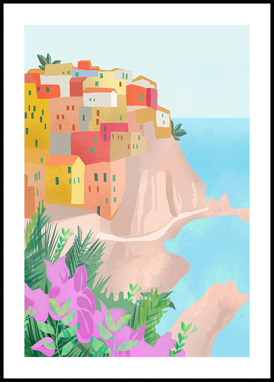 Cinque Terre, Italië-poster