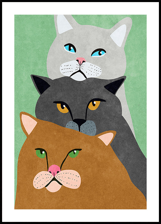 Kattentrio-poster