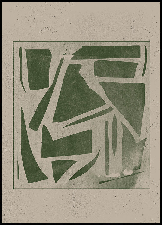 Groen geometrisch doolhof