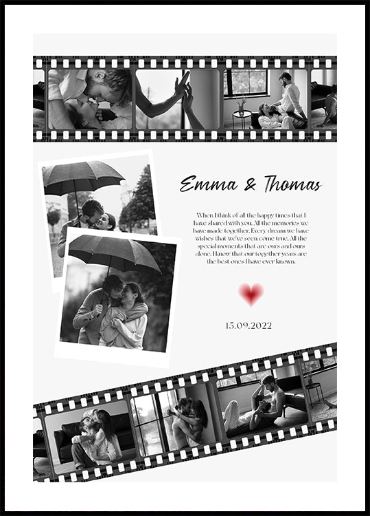 Jubileumfilm fotocollageposter