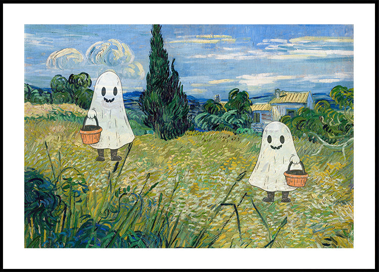 Halloween-landschapsposter