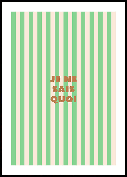 je ne sais quoi-poster