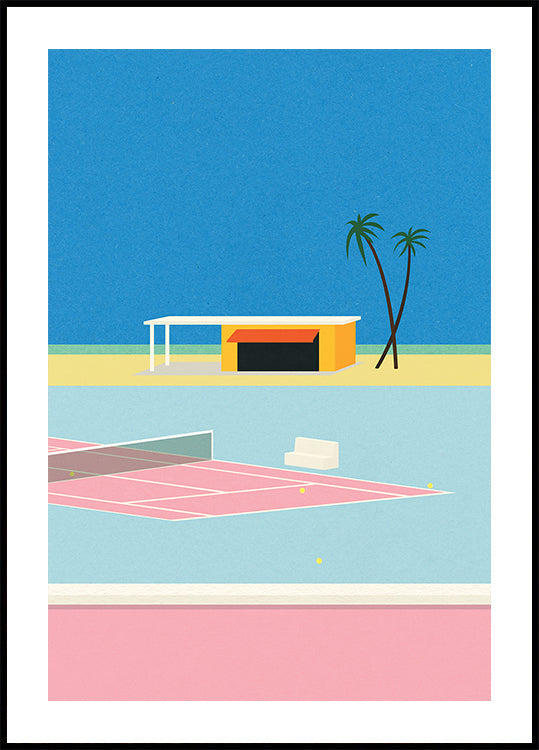 Tennis aan het strand