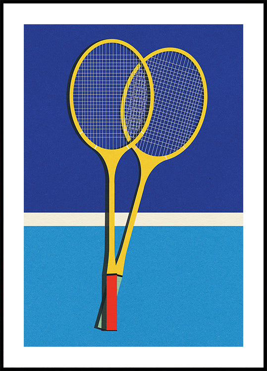Houten badmintonrackets