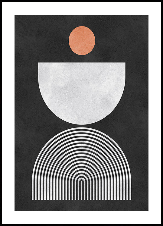 Lijnen en cirkels 10 Poster