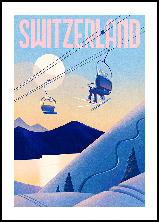 Ski Zwitserland Poster
