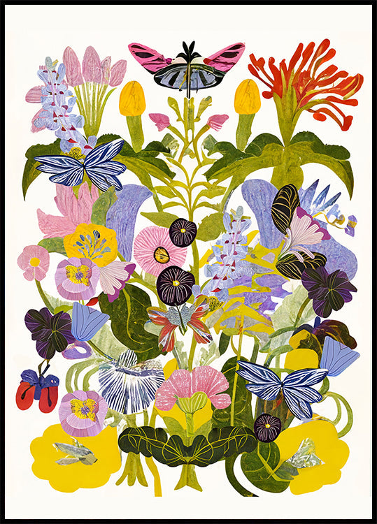 Abstracte herfst bloemen