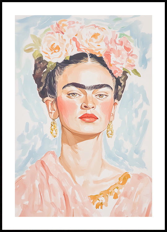 Frida pastelkleurenposter