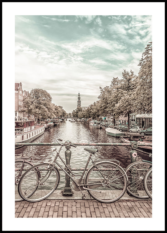 Typisch Amsterdams | stedelijke vintage stijl poster