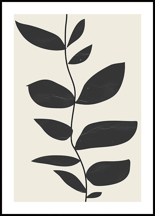 Minimale plantenposter