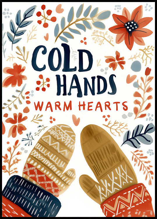 Gezellige wanten magische poster