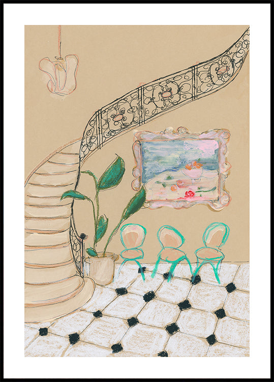 Museumdag in Parijs-poster