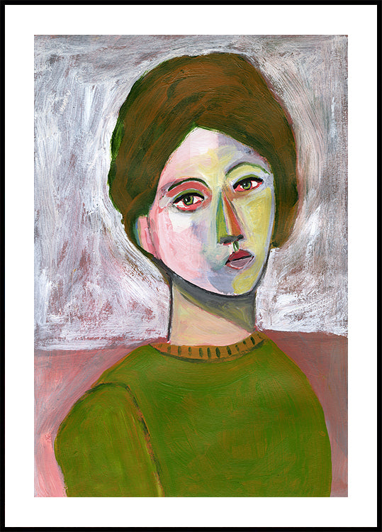 De vrouw in de groene trui