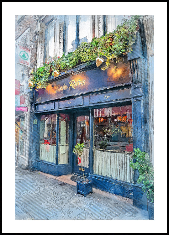 Dublin City aquarel kunst Ierland (10)