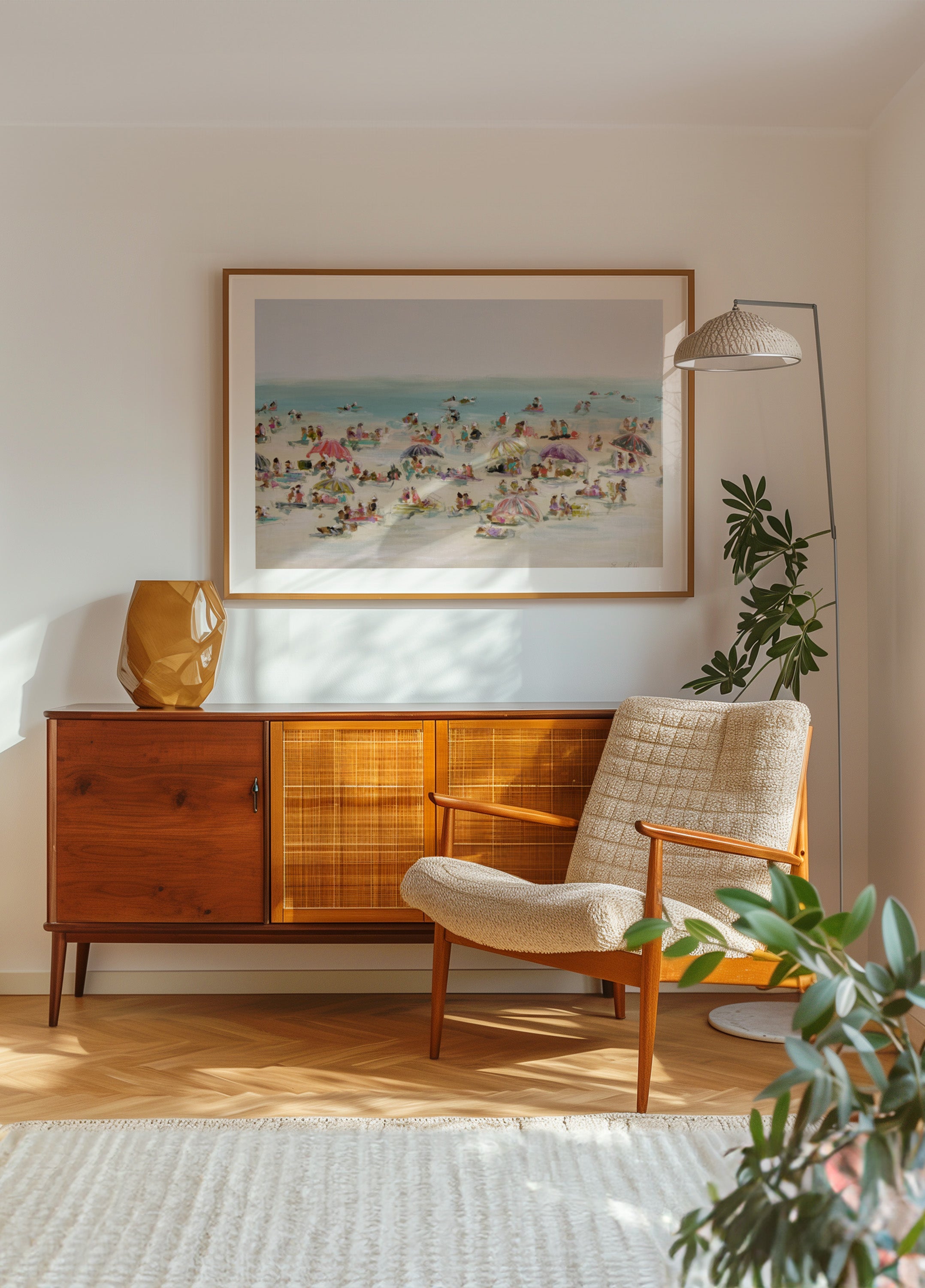 Levendige stranddag