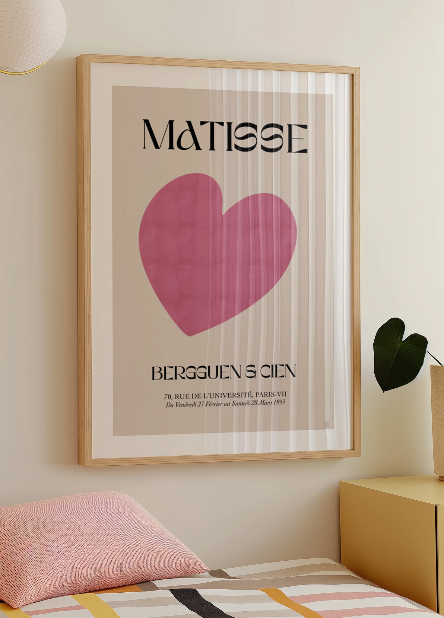 Minimaal roze hart