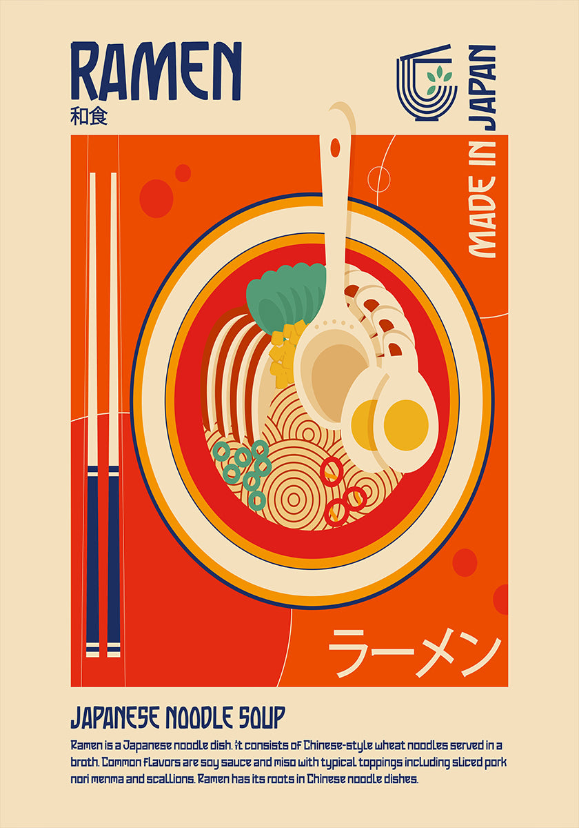 Ramen Japans eten print poster